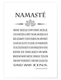 Premium Poster Yoga Namasté