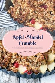 Apfel Beeren Mandelcrumble Naschenmitdererdbeerqueen De Rezepte Crumble Rezept Mandelmehl Rezepte