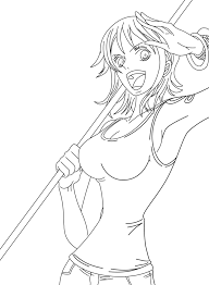 Nami One Piece Coloring Pages Coloring Pages Chibi Coloring Pages One Piece Nami