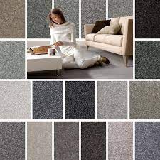 Triluc place and stick tile mats light gray, 4 piece. Grey Carpet Cheap Grey Carpets Twist Saxony Pile Grey Carpets Action Backing Ebay