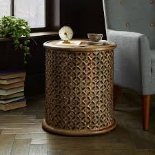 Carved Wood Side Table Coffee Table Wood Side Table Wood Side Table