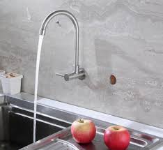 Cost to install kitchen faucet. Wall Mounted Brushed 304 Stainless Steel Cold Water Sink Kitchen Faucet China Kitchen Faucet Stainless Steel Sink Tap Made In China Com