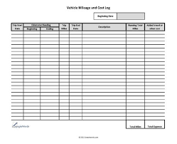 Vehicle Mileage Log Expense Form Free Pdf Download Mileage Log Printable Mileage Car Maintenance