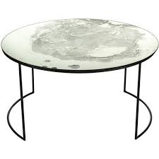 Amara Iridescent Glass Round Table Coffee Table 556 Via Polyvore Featuring Home Furniture Tabl Round Glass Coffee Table Coffee Table Glass Accent Tables
