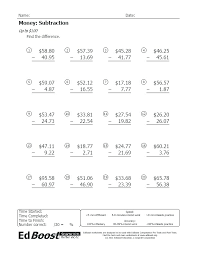 Math games and fun websites. Math Printable Money Worksheets 2nd Grade Sumnermuseumdc Org