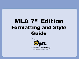 Apa formatting and style guide please use the example at the bottom of this page to cite the purdue owl in apa. Mla By Purdue Owl