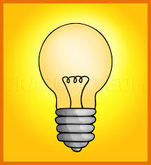 Simple line drawing representing beautiful things totally for kids. How To Draw A Bulb Step By Step Drawing Guide By Dawn Dragoart Com