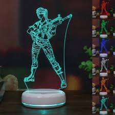 This initial gifting period will last one week after the release of the update. Fortnite Default Woman Skin Led 3d Lamp Night Light 6 Colors Change Tables Desk Kids Xmas Gifts Hot Buy Online In South Africa At Desertcart Co Za Productid 82548049