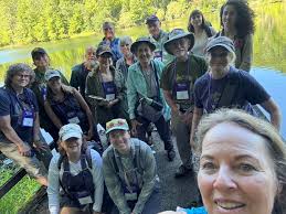Lichen field trip enthusiasm