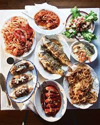 On christmas eve, we eat a meal of seven fishes, to correspond to the 7 sacraments. Pin On Holiday Entertaining Food Drink