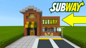 Minecraft Tutorial How To Make A Subway Restaurant 2019 City Tutorial Youtube
