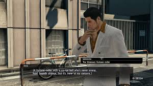 You'll find the black market merchant inside. The Visionary Fortune Teller Yakuza Wiki Fandom