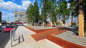 Arcueil Place De La Vache Noire Corten Steel Corten Landscape
