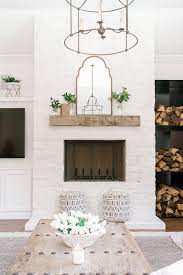 I love the huge cabinet doors and the original wavy glass. Coastal Farmhouse Living Room Reveal Farmhouse Living