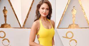 Eiza Gonzalez Wearing Yellow Dress at the Oscars 2018 | POPSUGAR Fashion