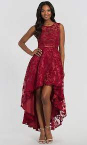 This dress would be absolute perfection for a glitzy, sultry las vegas wedding. Image Of Illusion Lace High Low Chiffon Wedding Guest Dress Style Lp 24056 Front Image Bridesmaid Dresses Long Chiffon Trendy Party Dresses Guest Dresses