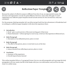 Example of reflection paper with introduction body and conclusion. Write A Simple Paragraph Describing Your Reflection On It Brainly In