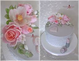 Birthday Cake For Her Images Birthday Cake For Elegant Woman To Her 37th Birthday With Sugar Flowers White Edible Birthday Cake For Women Elegant Cake Designs Birthday Sugar Flowers Cake