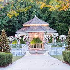 Disney Weddings Rose Court Garden Wedding Venue At Disneyland Disney Wedding Venue Disney Fairy Tale Weddings Gazebo Wedding Decorations