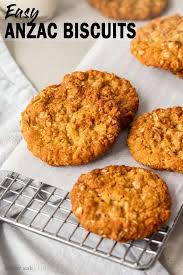 Easy Anzac Biscuits Recipe Easy Anzac Biscuits Anzac Biscuits Biscuit Recipe