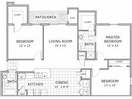 3 bedroom floor plans with dimensions. Springfield Mo Apartments Sherwood Village