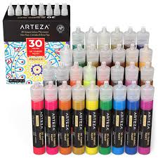 3d Fabric Paint 30ml Bottles Set Of 30 Arteza Be the first to review glitter® silver dimensional fabric paint 4 fl. 3d fabric paint classic fluorescent metallic glitter glow in the dark colors 30ml bottles set of 30