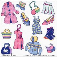 Lowercase back stitch alphabet design © connie g. Cross Stitch Patterns Designed By Maria Diaz