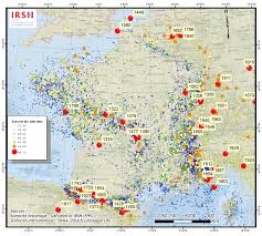 Enquêtes de terrain alertes sismiques de l'année : Les Seismes En France Metropolitaine