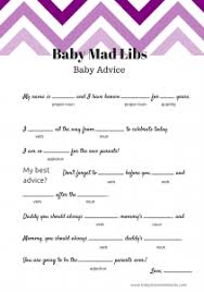 Free Baby Mad Libs Game Baby Advice Baby Shower Ideas Themes Games Baby Shower Purple Free Baby Shower Batman Baby Shower
