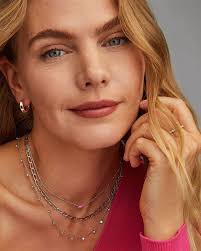 Mini Elisa Silver Satellite Short Pendant Necklace In Sales