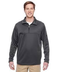 Harriton M730 Adult Task Performance Fleece Half Zip Jacket