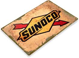15% off custom signs, posters or decals when you spend $75 or more for a limited time! Sunoco Gas Oil Sign C433 Tinworld Gas Oil Signs Tinsign Com