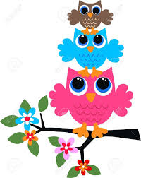 Three Colorful Owls Colorful Owls Owl Cartoon Owl Wallpaper Mesmo que, hoje em dia, muitos pequenos já fazem suas pinturas diretamente na tela do tablet, é muito importante oferecer veja quais os benefícios da pintura para as crianças, e lindos modelos de desenhos para imprimir e entregar para elas pintarem. pinterest