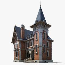 Highly Detailed 3d Model Of Old House House Architecture Styles Victorian Architecture Medieval Houses