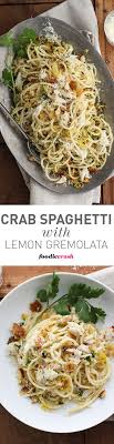 Simple But Elegant This Crab Spaghetti Is Pure Comfort Food With A High Brow Touch Because Who Doesn T Find Recettes A Base De Crabe Recette Pate Idee Recette