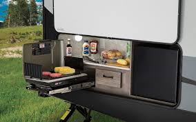 More images for camping outdoor kitchen setups » 7 Incredible Travel Trailers With Outdoor Kitchens Rving Know How