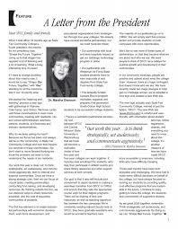 A Letter from the President