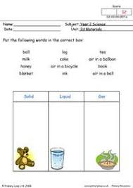 Solid Liquid Gas Worksheets For Kids Solid Liquid Gas Kindergarten Worksheets English Lessons For Kids