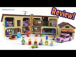 House is hinged in the middle for easy access. Lego The Simpsons House 71006 Set Review Youtube