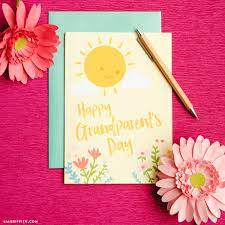 This simple and cute diy handmade card for grandparents is just perfect for the occasion! Grandparents Day Card Lia Griffith