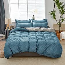Browse our great low prices & discounts on the best king comforters. Bed Linens New Plain Blue Grey King Size Comforter Set 400tc Bedding Set Pure Color Southeast Asia Home Textile Bedding 140x200 Bedding Sets Aliexpress
