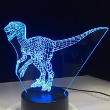 3d Dinosaur Led Night Lights Velociraptor Dinobuddys Led Night Lamp Night Light Led Night Light
