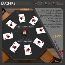 Will you make all the right moves in our challenging collection of board and card games? Second Life Marketplace K R Engineering Euchre Card Game