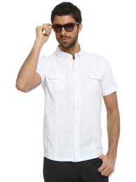 Kisa Kollu Beyaz Gomlek 29 90 Tl Gomlek Erkek Giyim Giyim