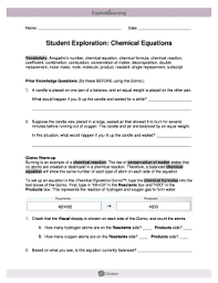 Chemical Changes Gizmo Answer Key Fill Online Printable Fillable Blank Pdffiller