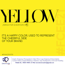 Yellow Navratri Color Branding Design Logo Film Logo Happy Colors