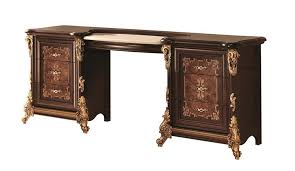It features a drawer, side cabinet, storage compartment to provide spacious storage. Classic Dressing Table With Marble Top And Side Drawers Idfdesign