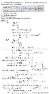 See my other video for how to deal with curved graphs. Question 3 2 Chapter Three Motion And Force