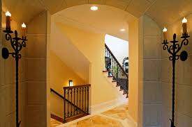 Wall sconce light, modern brass light, mid century brass wall sconce light, minimal sconce light, thin canopy wall sconce. Basement Stair Sconce Houzz