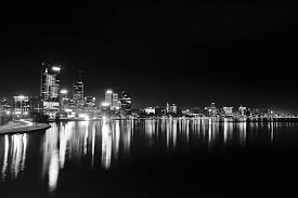 Black And White Skyline Cloudless Night By Ashagi Harahap Still Photography Skyline Cityscape